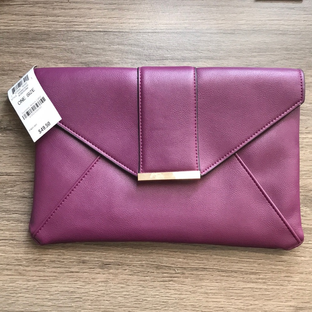 Purple clutch Bag